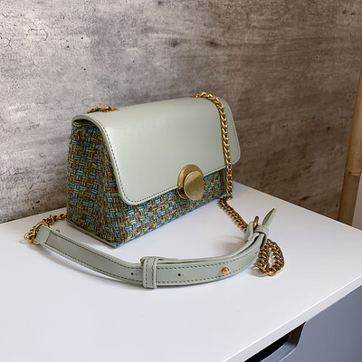 

Chic chain bag summer casual fresh womens bag new 2019 Joker shoulder bag slung small square bag