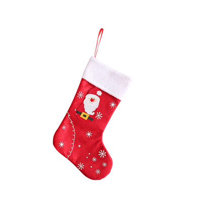 

Gobestart Christmas Stockings Santa Claus Sock Gift Candy Bag Snowman Deer Tree Ornament