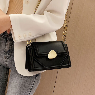 

Bags handbags 2019 autumn new wave Korean fashion chain shoulder Messenger bag wild color small square bag