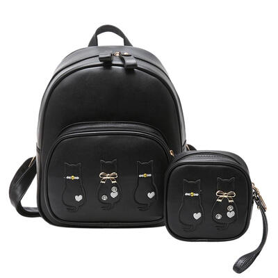 

2 BagSet Women Backpack Wallet Student Schoolbag Girls Travel Bags