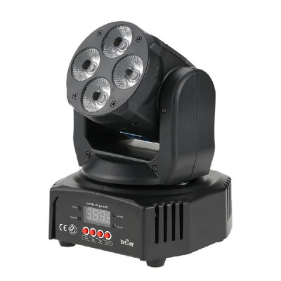 

Disco Light 60W 4 LED RGBWAmberUV 6-IN-1 Washing Effect Moving Head Stage Light AC90-240V 1618 Channels Support Sound Activati