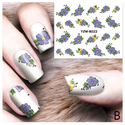 

Toponeto DIY Nail Applique Adhesive Flower Rattan Nail Sticker Lace Design Nail Paste