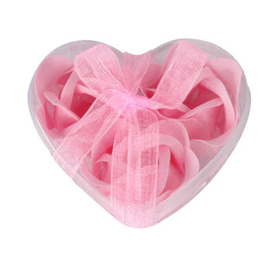 

3pcsBox Rose Flower Body Bath Scented Soap with PVC Box Valentine Day Gift