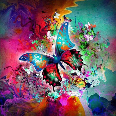 

5D DIY Full Drill Diamond Painting Butterfly Cross Stitch Embroidery Crafts