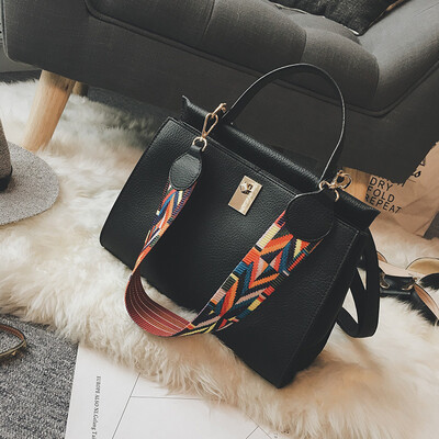 

Shoulder Women Bag 2017 new womens bag color shoulder strap fashion casual handbag ladies bag