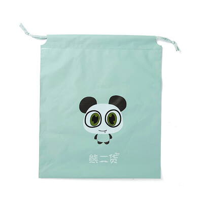 

New Pe Waterproof Travel Storage Bag Harness Pocket Cartoon Waterproof Drawstring Storage Bag Clothing Sorting Bag