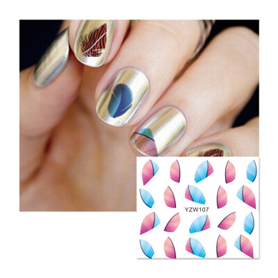 

〖Follure〗Water Decals Nail Art Transfer Stickers Big Sheet Manicure Decoration