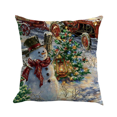 

Siaonvr Christmas Pillow Cover Pillowcases Decorative Sofa Cushion Cover 45x45cm