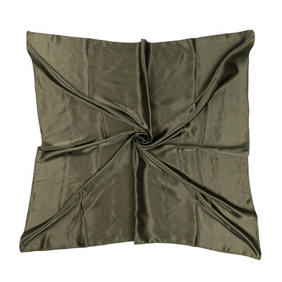 

Fashion Faux Silk 90 Cent Solid Square Scarf 2019 New Solid Office Ladies Hijab Wraps And Headband Muslim Crumpled Scarves Femme