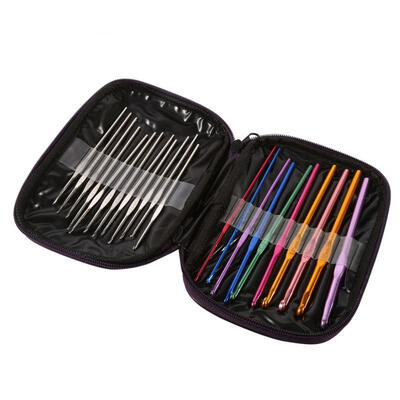 

Greensen Multi-colour Aluminum And Steel Crochet Hooks Needles Knit Weave Craft Yarn Set