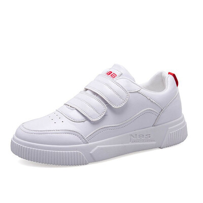 

White Shoes Woman Sneakers Flat Shoes Spring Summer Leather White Sneakers Women 2019 running shoes women gym shoes