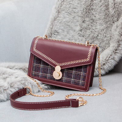 

Autumn&Winter Small Womens Bag Chao Small Square Bag Fashion Korean Edition Single Shoulder Chain Hundred-strap Inclined Bag