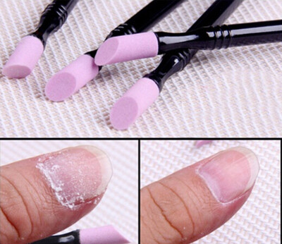 

〖Follure〗Double-end Quartz Cuticle Pusher Trimmer Manicure Nail Art Tool
