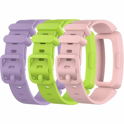 

ECSEM Bands for Fitbit Ace 2 Band Straps for Kids Silicone Wrist Strap Bracelet Compatible with Fitbit Inspire HR
