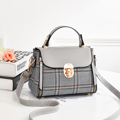 

Upper New Little Womens Style Korean Version Fashion Chequered Ladies Handbag with One Shoulder