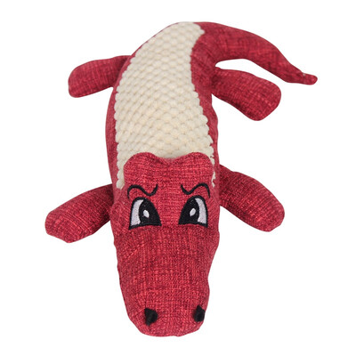 

Pet Chew Cotton Crocodile Shape Play Toys Grinding&Cleaning Teeth Dog Tugging Chew Squeaker Quack Sound Toy