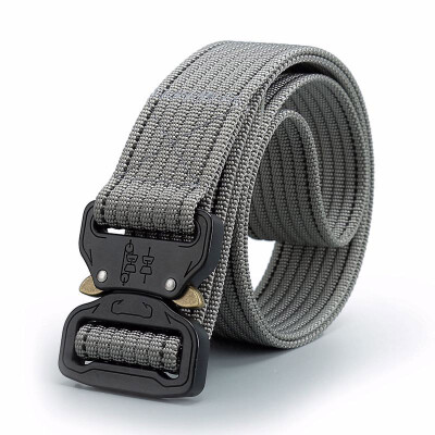 

New Unisex belt trend fashion weaving Nylon Men belt high quality Alloy Insert buckle sport casual Man&Women belt