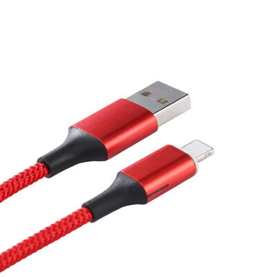 

Magnetic 8Pin Nylon Braided 5V 3A 1m Fast Charging Data Cable wSide Lights