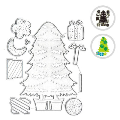 

Christmas Metal Cutting Dies Xmas Tree Shoe Hats Shape Cutting Die for Kids DIY Scrapbooking Card Photo Album Embossing Paper Card