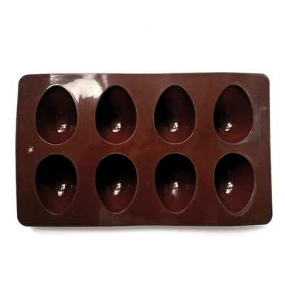 

Silicone 8Egg Shape Chocolate Mold Easter Bunny Cake Mold Ice Lattice Mold Baking Pastry Tools