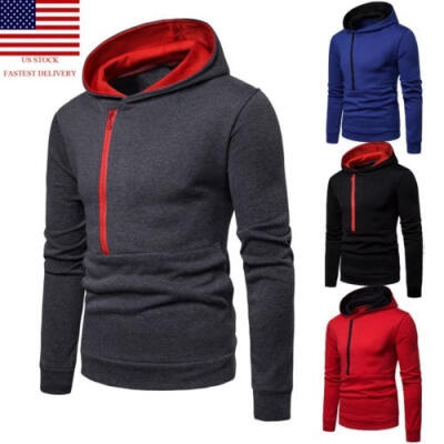 

Men´s Winter Slim Fit Hoodie Warm Hooded Sweatshirt Coat Jacket Outwear Sweater