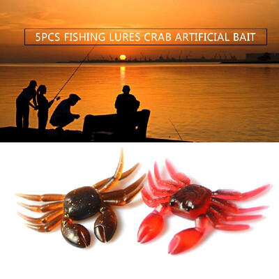 

Lixada 5PCS 3D Soft Fishing Lures Crab Artificial Bait Fishing Tackle