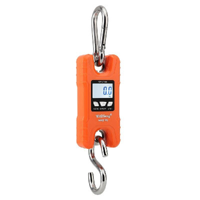 

WeiHeng Portable Heavy Duty Digital Crane Scale 500kg1102Lbs Multifunction Hanging Luggage Scale with Backlight LED Unit KgLb fo