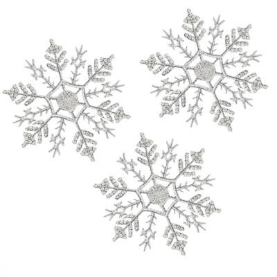 

Gobestart Snowflake Glitter Christmas Xmas Hanging Tree Frozen Decorations