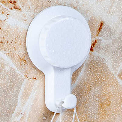 

Vacuum ABS Multiple Claws Wall Hooks Bathroom Wall hangers Nail Free Wall Hooks Towel Loofah Bathrobe Coats Hooks