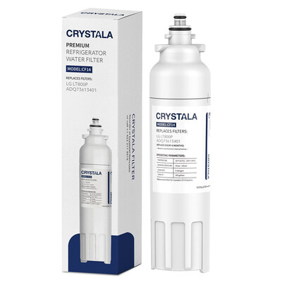 

LT800P Refrigerator Water Filter Compatible with LG LT800P ADQ73613401LMXC23746S LMXC23746D LSXS26366S by Crystala 1 pack