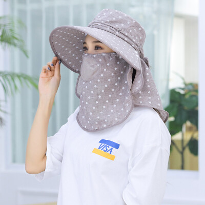 

Anti-UV Sun Hat Sunscreen Foldable Joker Summer Outdoor Tea Picking Travel Hat Lady Sun Hat