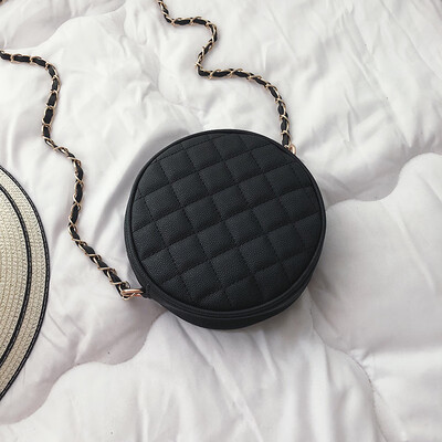 

Bag female 2019 new net red ocean small round package tide Korean version of the wild rhombic single shoulder diagonal summer chain bag