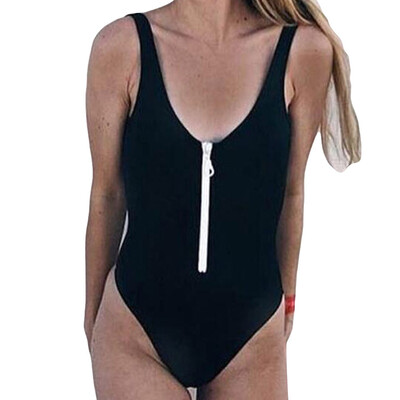 

Roseonmyhand Women Jumpsuit Push-Up Padded Bra Beach Bikini One Piece Sexy Swimwear