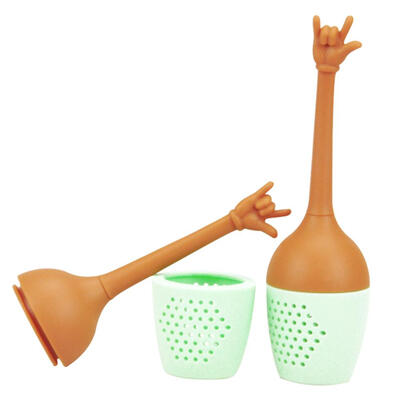 

5pcs Funny Hand Gestures Tea Infuser Tea Filter Silicone Loose Leaf Holder