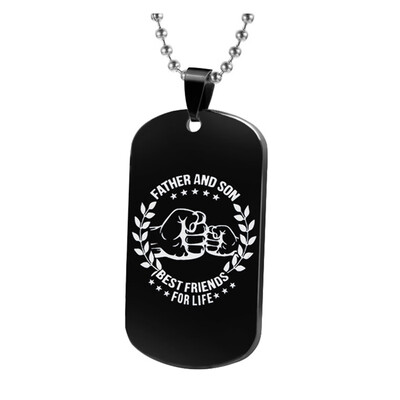 

Dog Tags Pendant Necklace Family Jewelry To My Son Daughter We Love You Love Dad Mom Necklace Military Army Cards