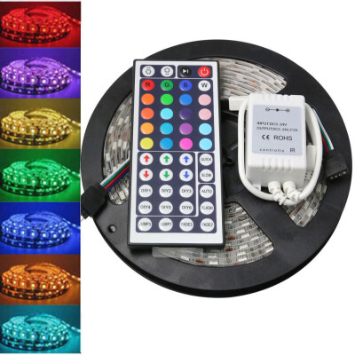 

〖Follure〗5M 5050 RGB SMD LED Waterproof Flexible Strip 300 LEDs 44 Key IR Remote