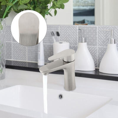 

Greensen Single Handle Stainless Steel Hot And Cold Water Mixer Tap Single Hole Bathroom Sink Faucet