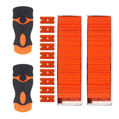 

200xDouble Edged Window Sticker Razor Scraper For Tinting Clean Glue Remover Use