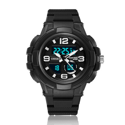 

OHSEN Austrian new multi-function calendar week electronic watch fashion sports waterproof tape electronic student table
