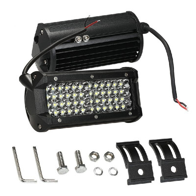 

2Pcs 7 144W Quad Row LED Light Bar Work Light Bar Spot Fog lights Road Driving Lamp for Car Jeep SUV ATV Boat Marine 9-30V 6000K