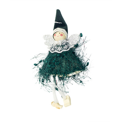 

〖Follure〗Lovely Christmas Tree Decorations Woolen Yarn Angel Doll Pendant Hanging Party