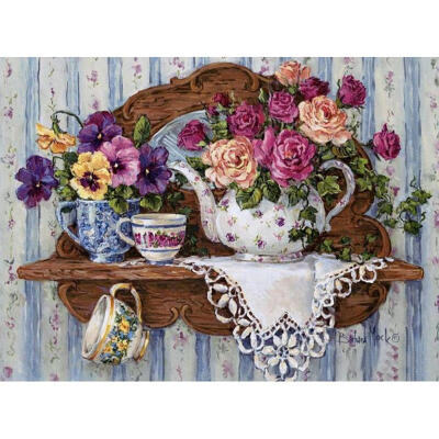 

5D DIY Full Drill Diamond Painting Flower Cross Stitch Embroidery Mosaic