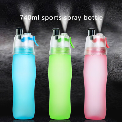 

740ml Creative Water Bottle Sport Spray Bottle Moisturizing Cycling Sports Gym Drinking Bottles Garrafa