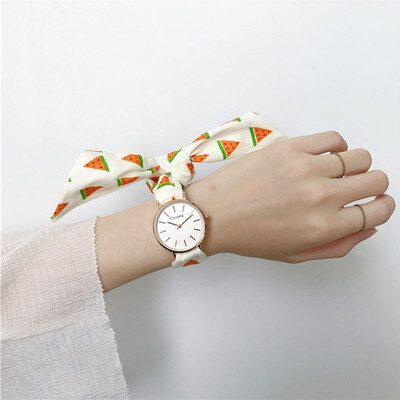 

Bandage silk student watch female explosion section ulzzang college F Japanese cute scarf table