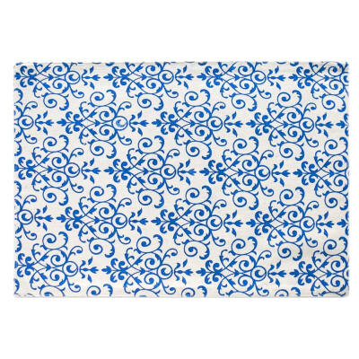 

Chinese Style Printed Placemat Dining Table Mat Cotton Linen Disc Bowl Pads