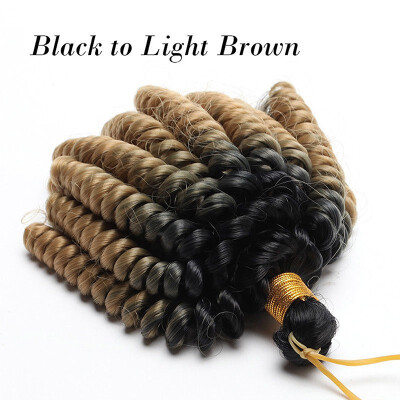 

Curly Crochet Braids Hair Extension Jumpy Wand Curly Crochet Hair Jamaican Bounce Synthetic Braids Twist Hair Ombre Two For Women