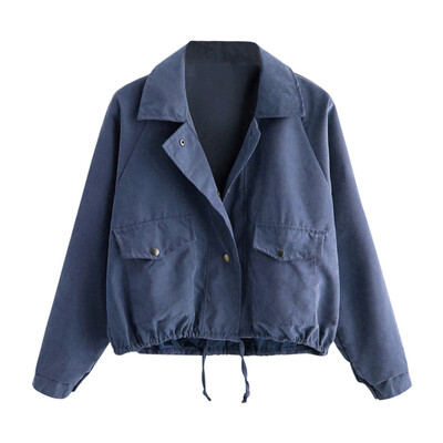 

Toponeto Women Autumn Fashion Short Button Coat Pocket Jacket Cardigan BUL