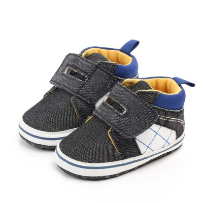 

Autumn Baby Shoes Kid Boy Girl Patchwork Lace Cotton Cloth First Walker Anti-slip Soft Sole Toddler Sneaker 1 Pair