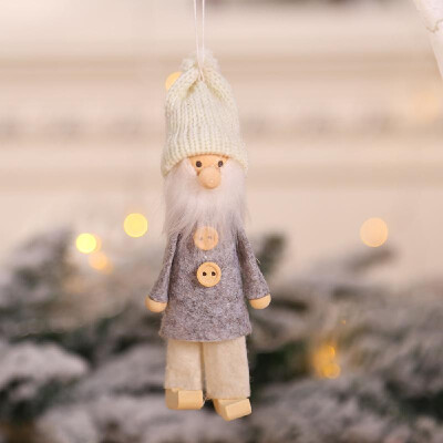 

Wooden Wool Pendant Widget for Children Lovely Christmas Tree Decoration Children Room Furnishings