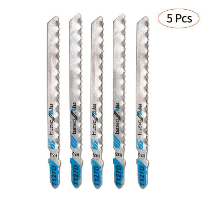 

5 pcs JigSaw Blades Woodworking Curve Saw Power Tools Jigsaw Metal Universal Fine Teeth Medium Tooth Wood Curve Cutting Saw Houtbe